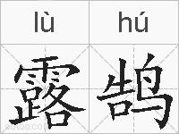 露鹄的拼音