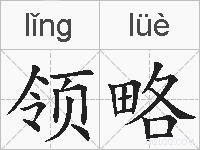 领略的拼音
