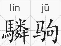 驎驹的拼音