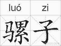骡子的拼音
