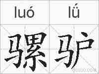 骡驴的拼音