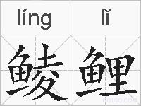 鲮鲤的拼音