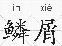 鳞屑的拼音