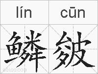 鳞皴的拼音