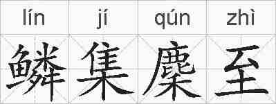 鳞集麇至的拼音