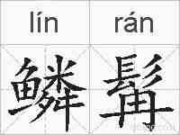 鳞髯的拼音