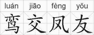 鸾交凤友的拼音