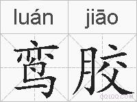 鸾胶的拼音