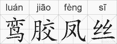 鸾胶凤丝的拼音