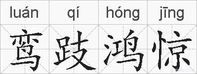 鸾跂鸿惊的拼音