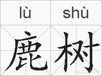 鹿树的拼音