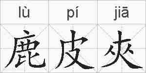 鹿皮夾的拼音