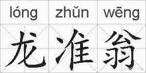 龙准翁的拼音