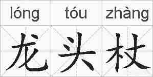 龙头杖的拼音