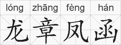 龙章凤函的拼音