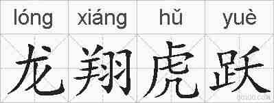 龙翔虎跃的拼音