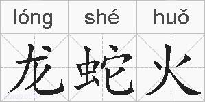 龙蛇火的拼音