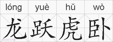 龙跃虎卧的拼音
