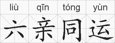 六亲同运的拼音