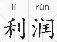 利润的拼音