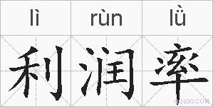 利润率的拼音