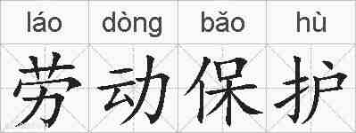 劳动保护的拼音