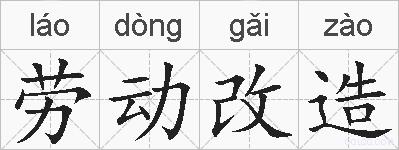 劳动改造的拼音