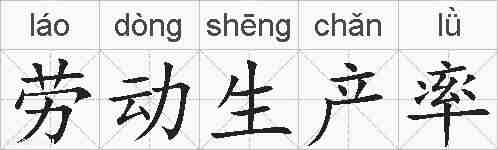 劳动生产率的拼音
