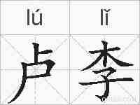 卢李的拼音
