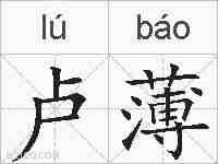 卢薄的拼音