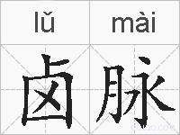 卤脉的拼音