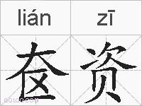 奁资的拼音