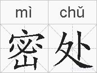 密处的拼音