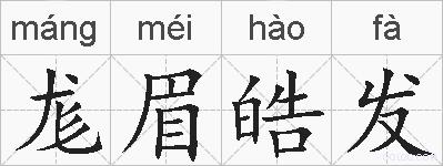 尨眉皓发的拼音