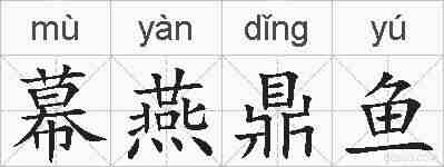 幕燕鼎鱼的拼音