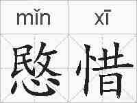 愍惜的拼音
