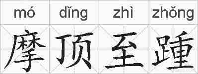摩顶至踵的拼音