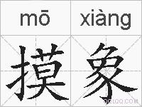 摸象的拼音