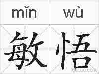 敏悟的拼音