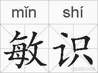 敏识的拼音