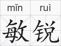敏锐的拼音