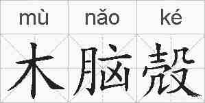 木脑殻的拼音