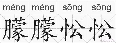 朦朦忪忪的拼音