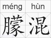 朦混的拼音
