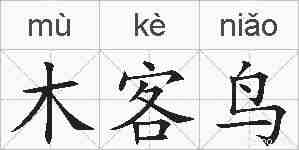 木客鸟的拼音