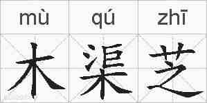 木渠芝的拼音