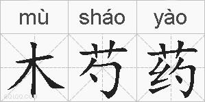 木芍药的拼音