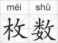 枚数的拼音