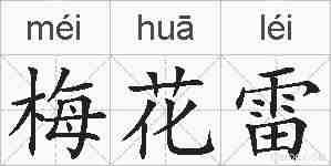 梅花雷的拼音