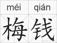 梅钱的拼音